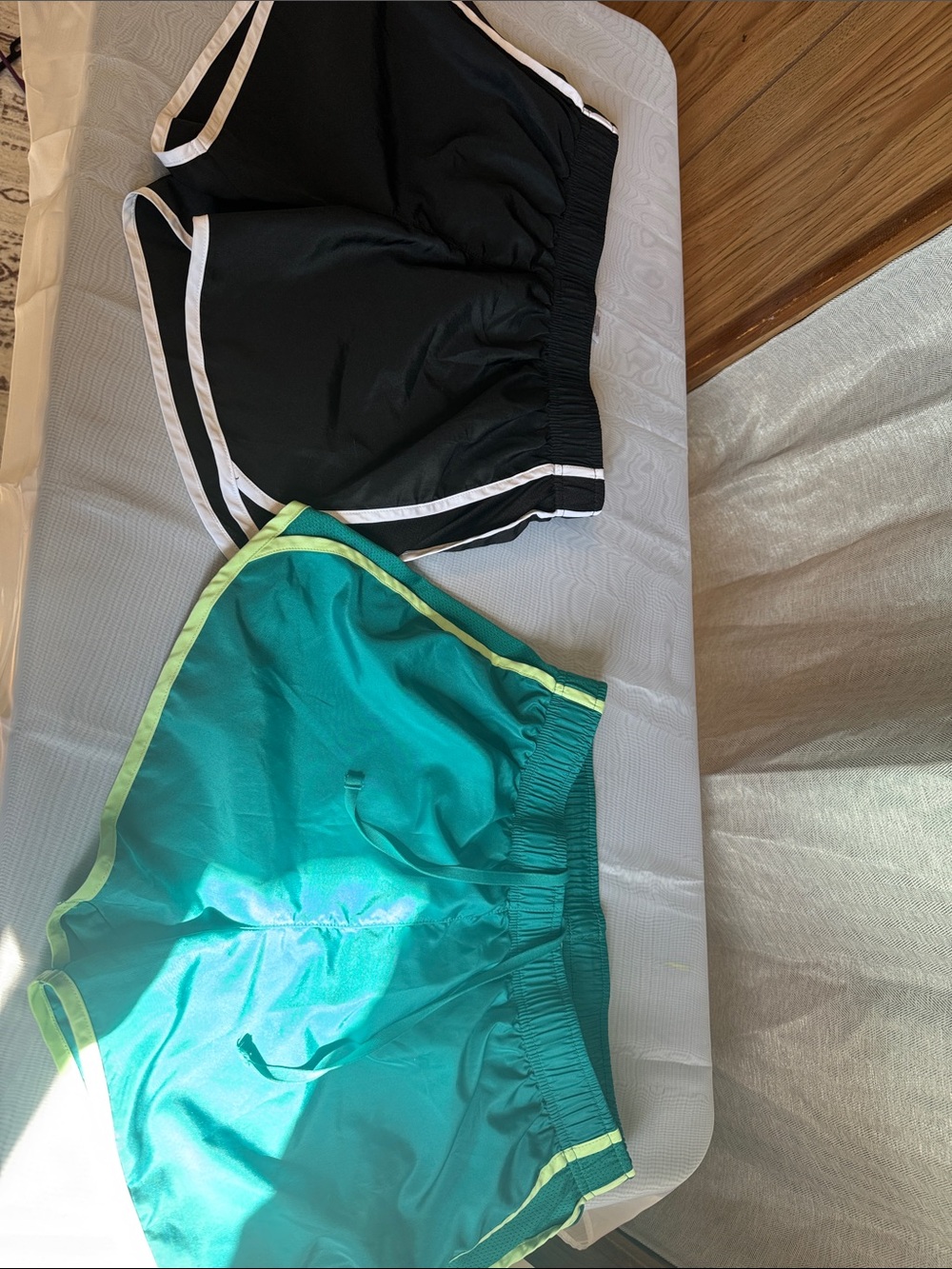 Women's Athletic Shorts - Teal & Black Dual-Pack
